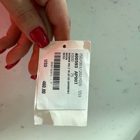 Gucci Black Belt witg Gold GG Buckle - Picture 3 of 5